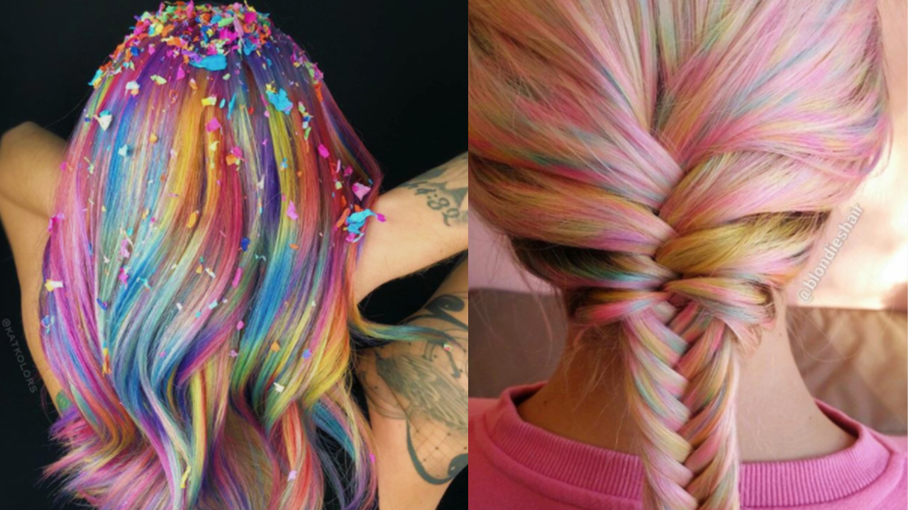 'Confetti hair': La colorida tendencia que todas aman pero pocas se atreven a usar 11/08/20
