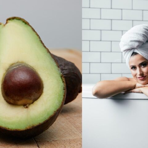 baño de crema de aguacate casera para cabello