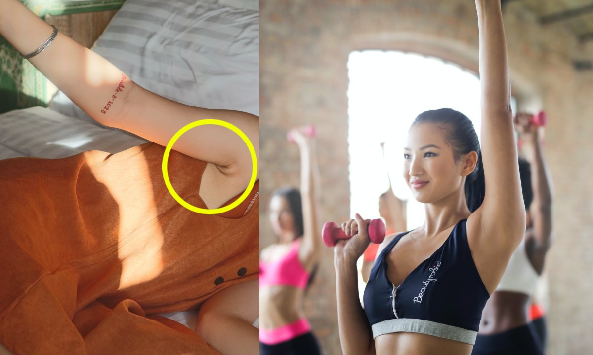 ejercicios para eliminar los gorditos debajo de las axilas