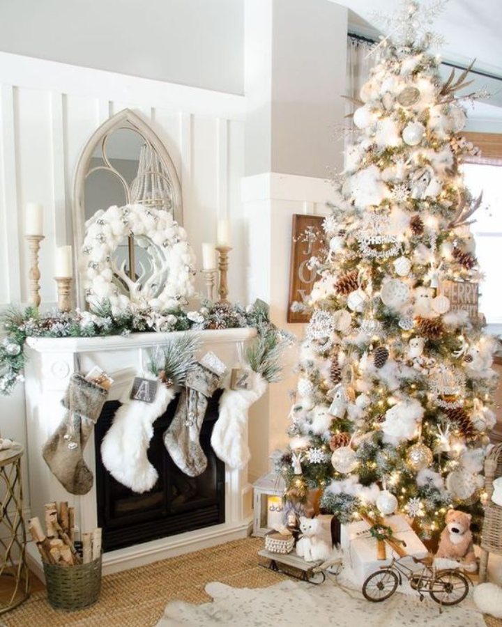 decoración de Navidad para departamentos pequeños