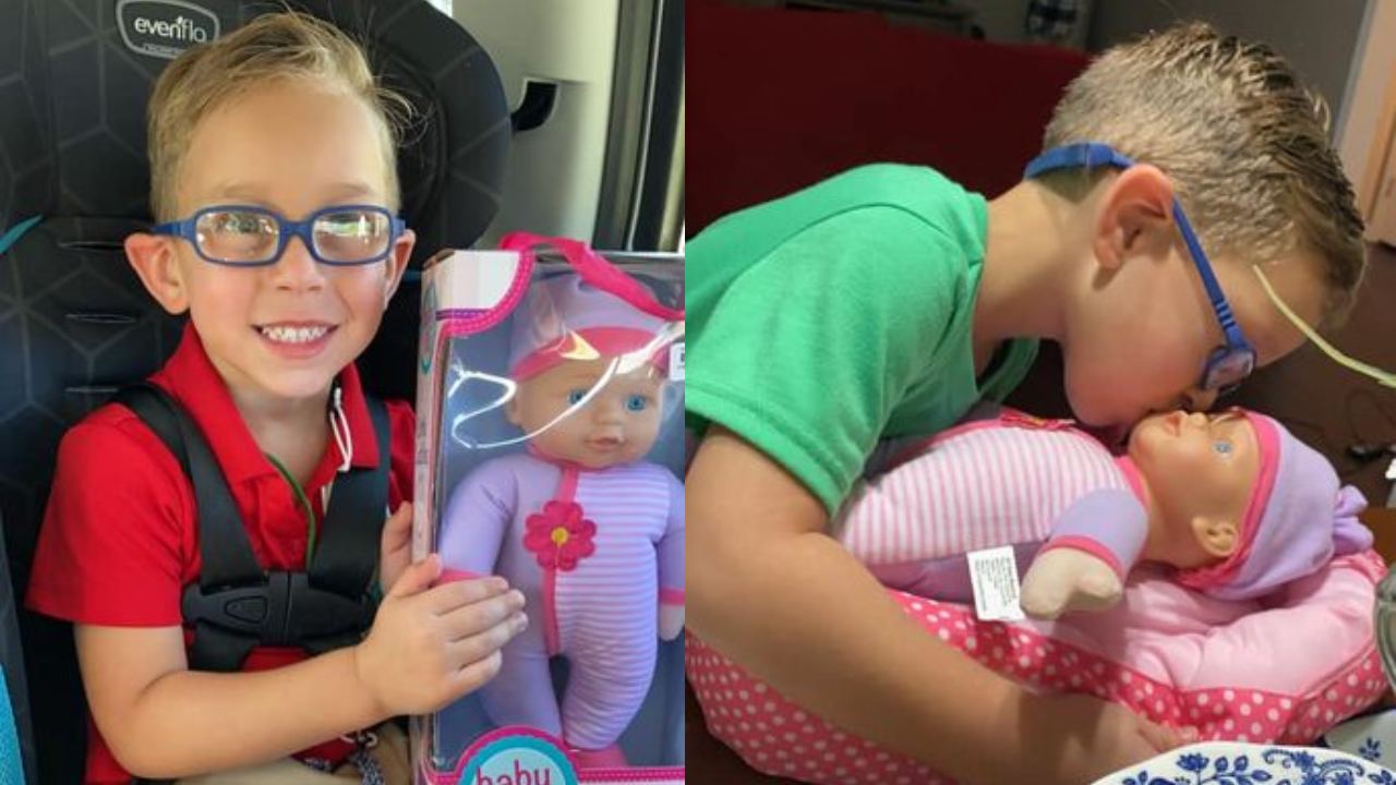 niño pide muñeca porque quiere ser el mejor papa