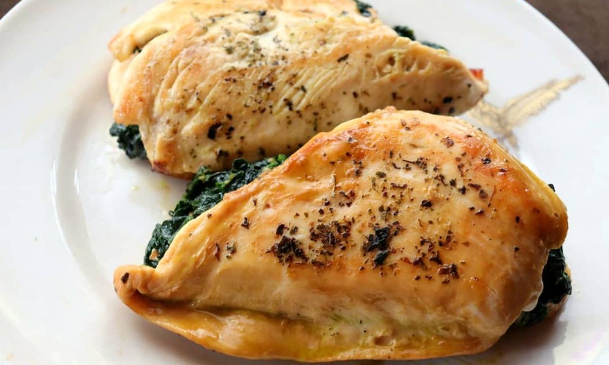 Receta de pechuga de pollo rellena de chile poblano con queso muy facil