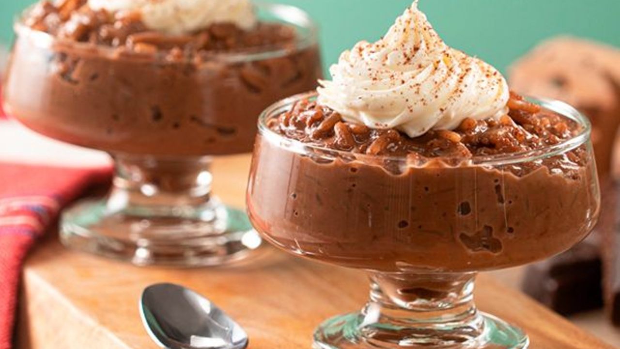 arroz con leche de chocolate