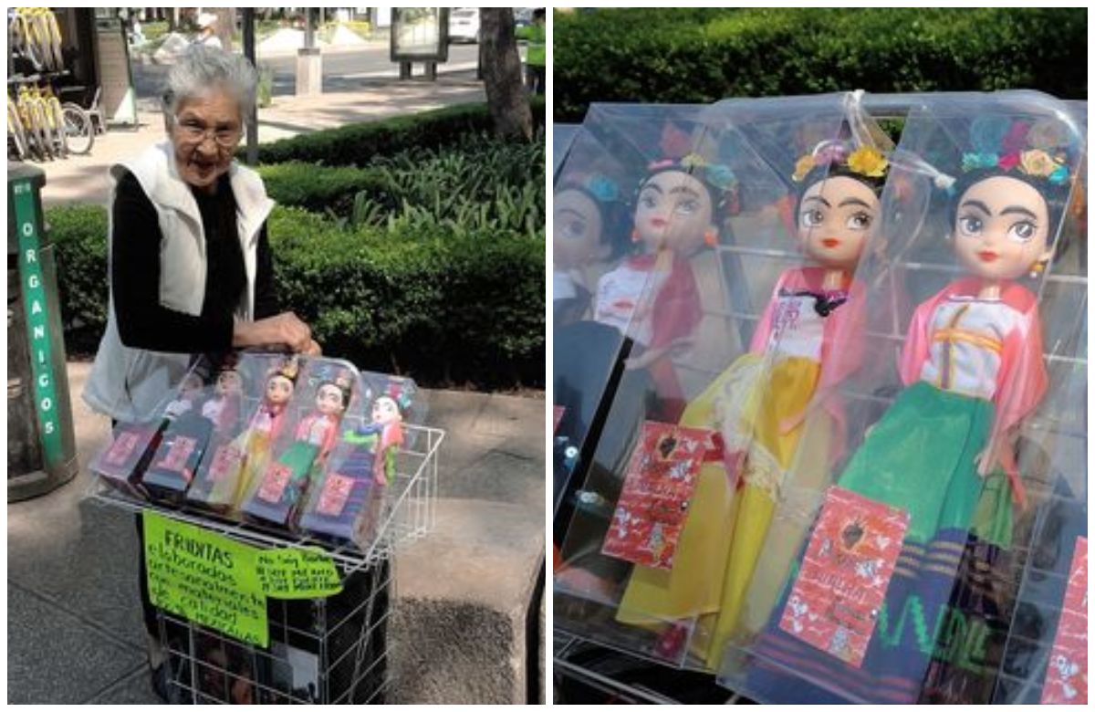 abuelita mexicana vende friditas en cdmx