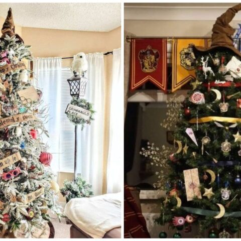 como decorar arbol de navidad harry potter