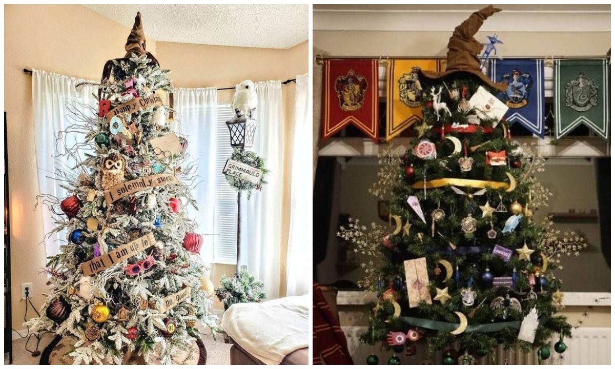 como decorar arbol de navidad harry potter