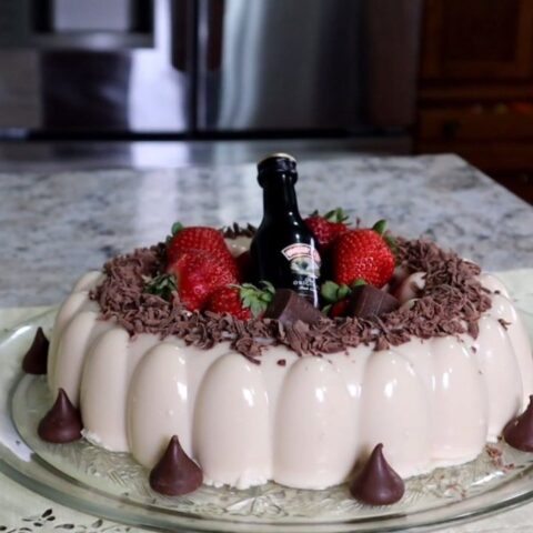gelatina de baileys crema irlandesa y queso crema