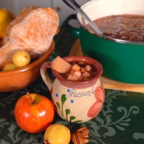 receta de ponche de frutas navideño