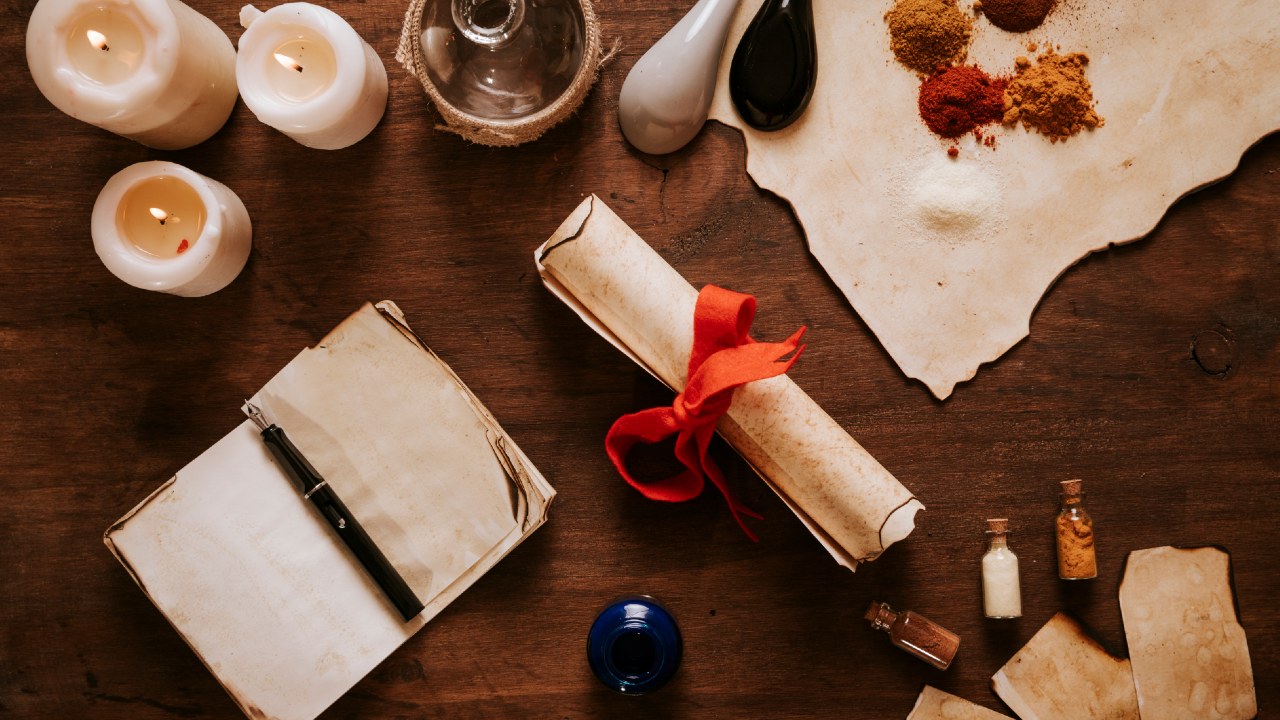 ritual con velas y piedras 