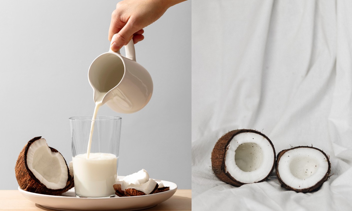 cómo hacer leche de coco casera