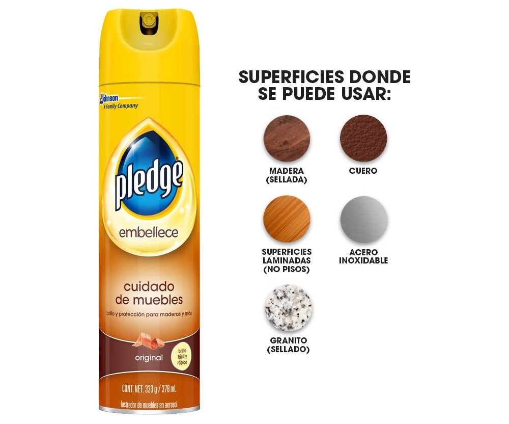 pledge cuidado de muebles