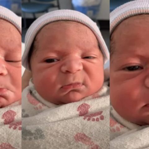 bebe nace en pandemia con cara de hartazgo