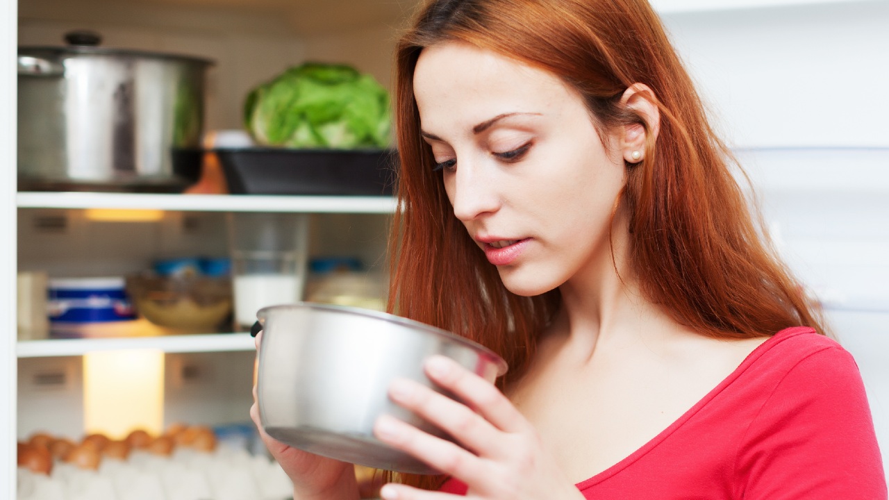 olla en el refrigerador