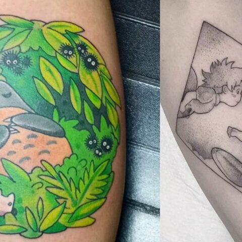 tatuajes inspirados en el estudio japonés de animación Studio Ghibli