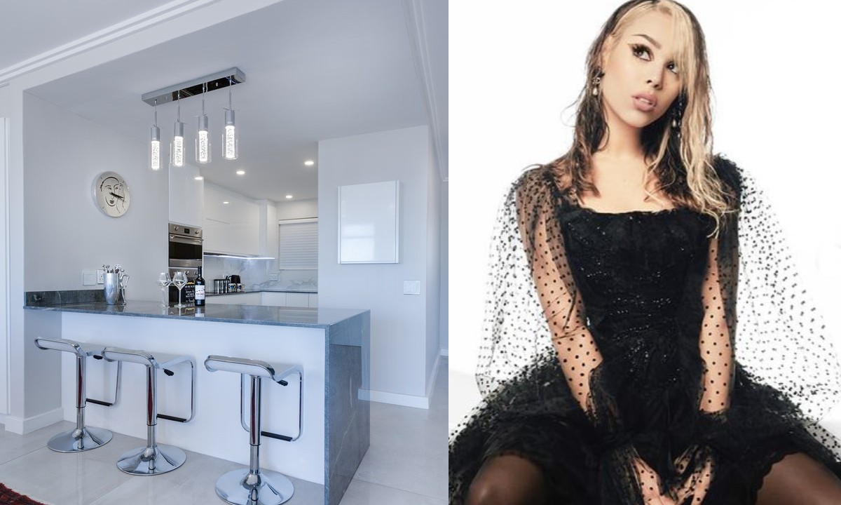 danna paola y su lujosa cocina en su nueva casa