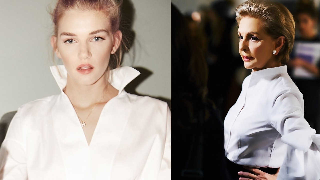 carolina herrera como usar camisa blanca