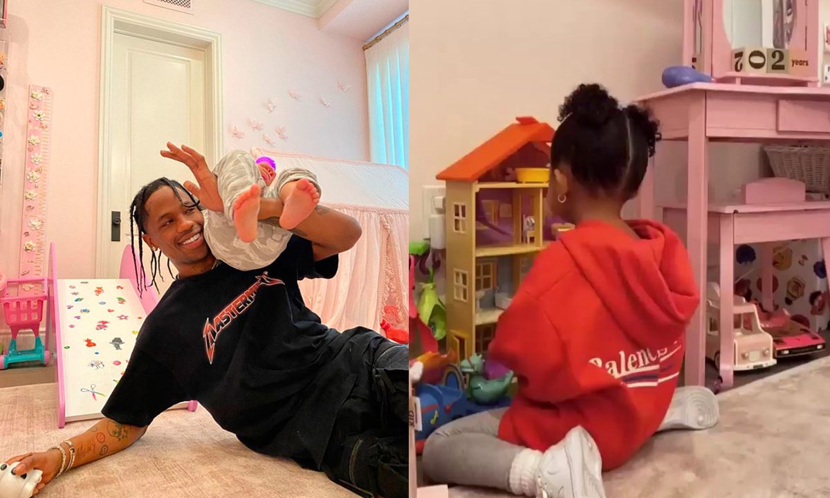 la habitación rosa de stormi es el sueño de toda pequeña que ama este color