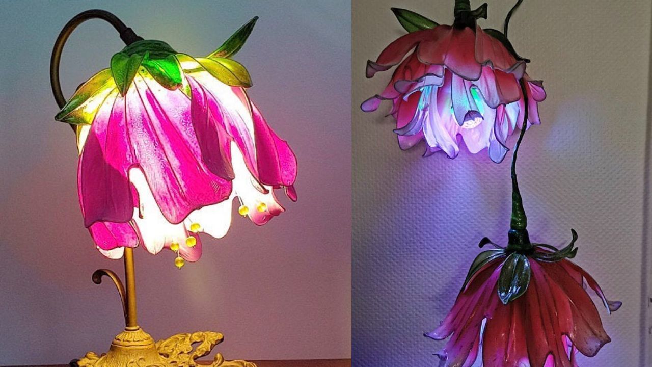 si quieres tener un hogar de cuento de hadas, te recomendamos estas lámparas de flores