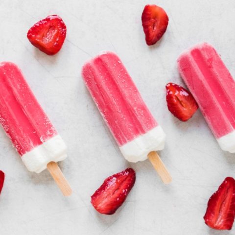Paletas de fresas con crema de hielo receta keto light como hacer