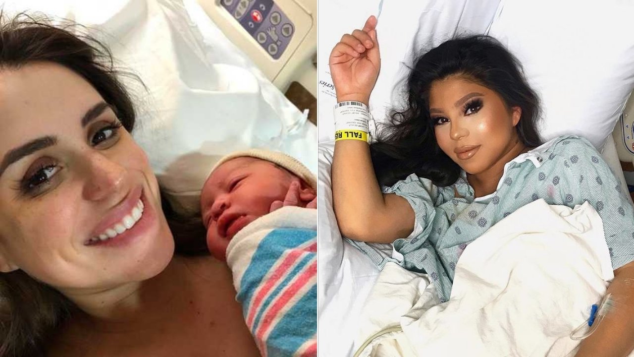 mamás se maquillan para dar a luz