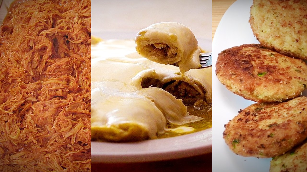 recetas con pollo desmenuzado cocina comida familia