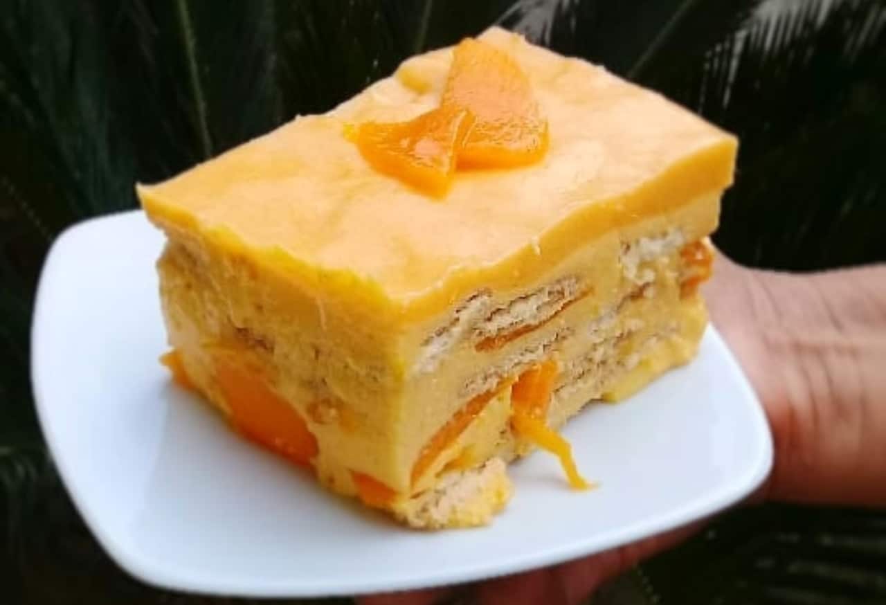 receta de carlota de mango con queso crema como hacer