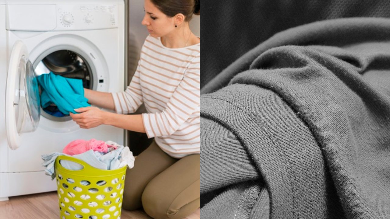 truco para que tu lavadora no deje pelusas en la ropa