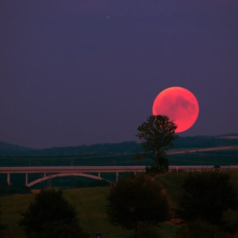 cuando donde ver superluna luna de sangre 2021