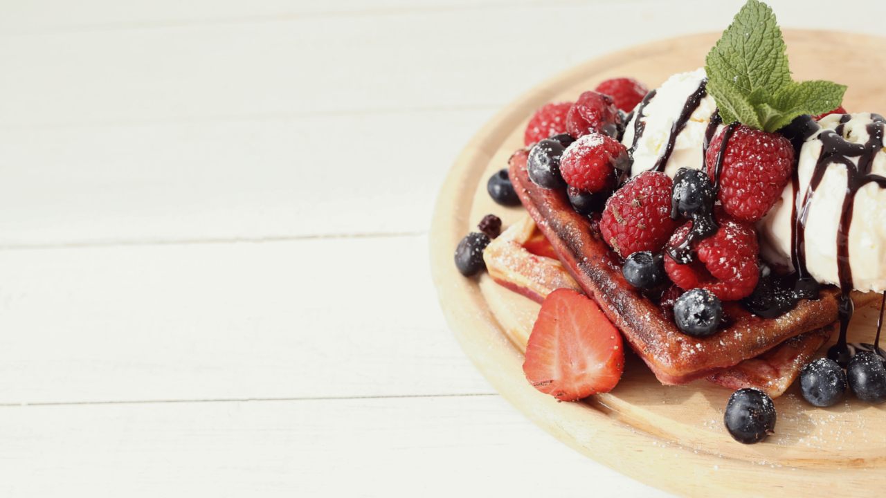 como hacer waffles de brownie fit receta chocolate bajo calorias