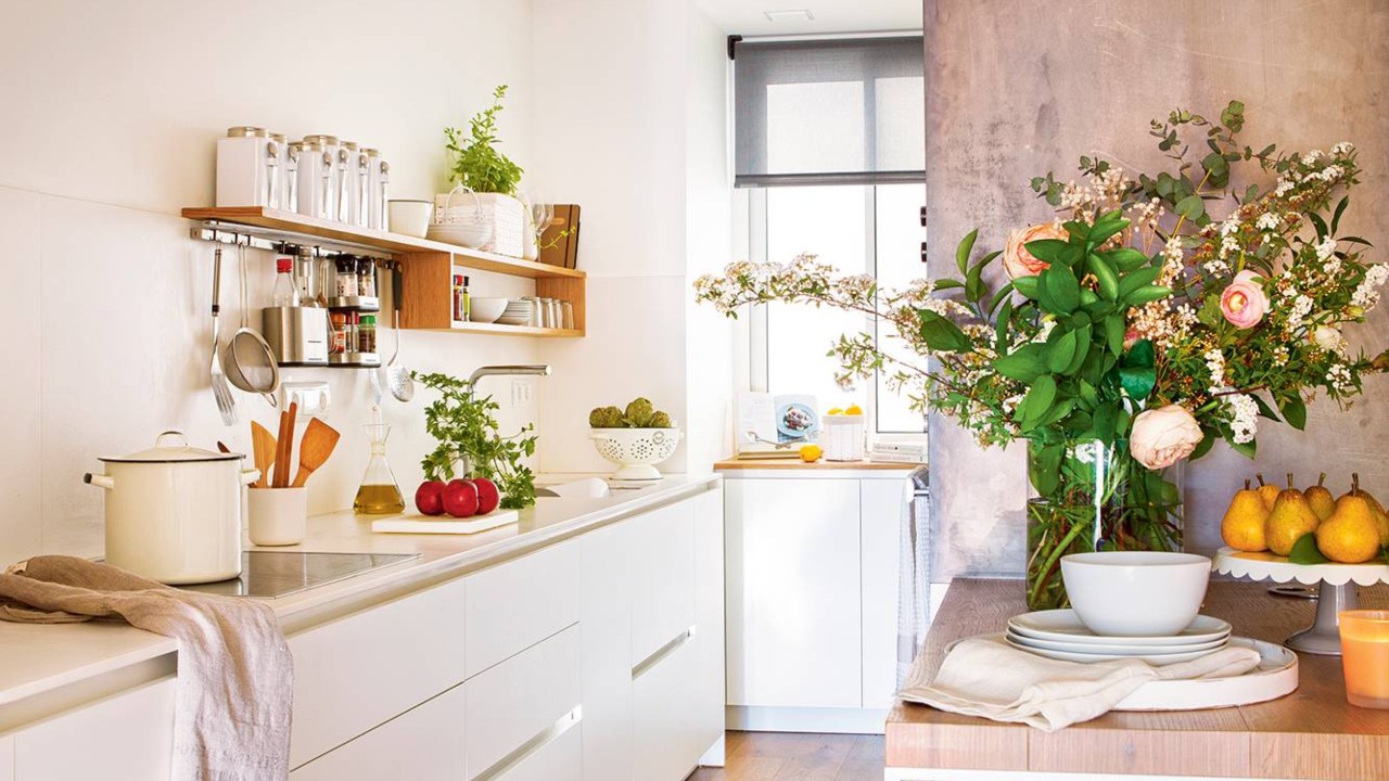 cómo aprovechar espacio cocina orden objetos