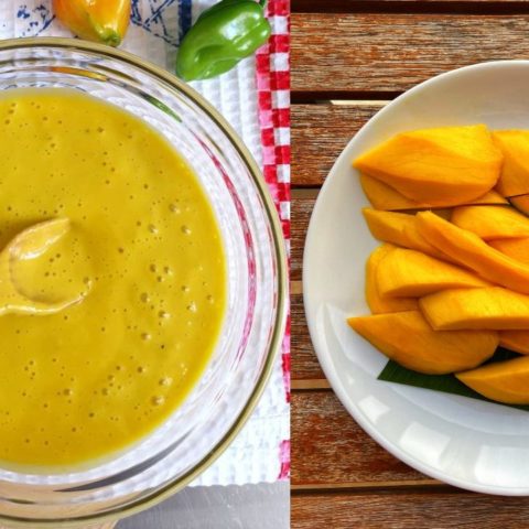 aderezo de mango como hacer receta ensaladas