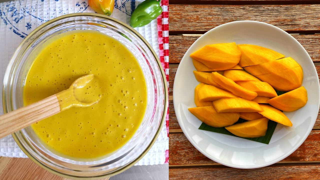 aderezo de mango como hacer receta ensaladas