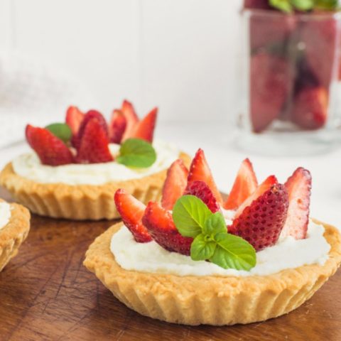 tartaletas de limón con fresas receta como hacer