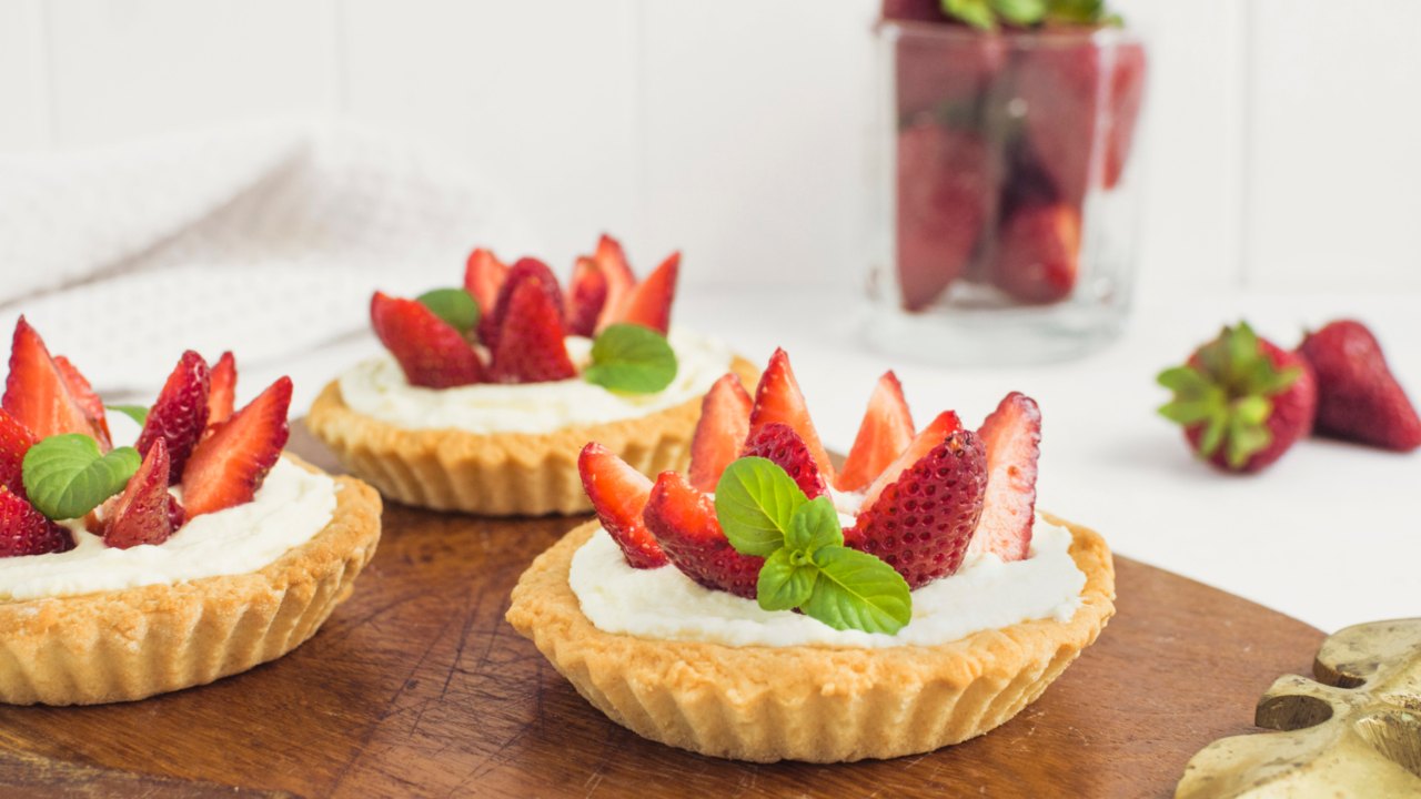 tartaletas de limón con fresas receta como hacer