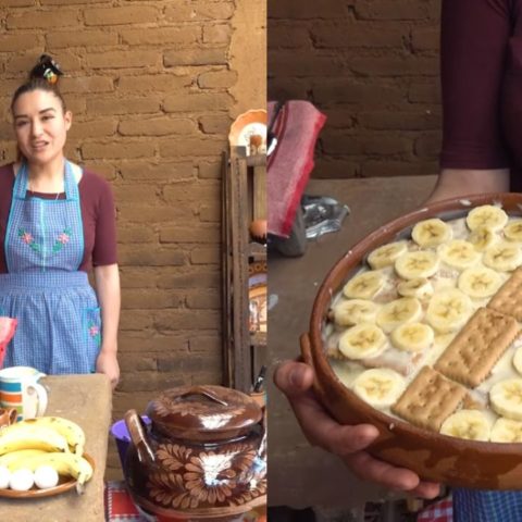 postre cremoso de platano doña angela de mi rancho a tu cocina