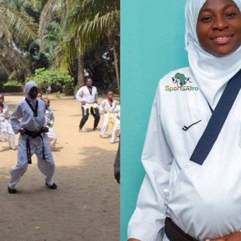 mujer gano oro en taekwondo embarazada