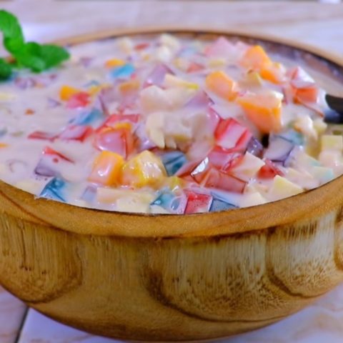 como hacer postre de gelatina con crema leche condensada receta