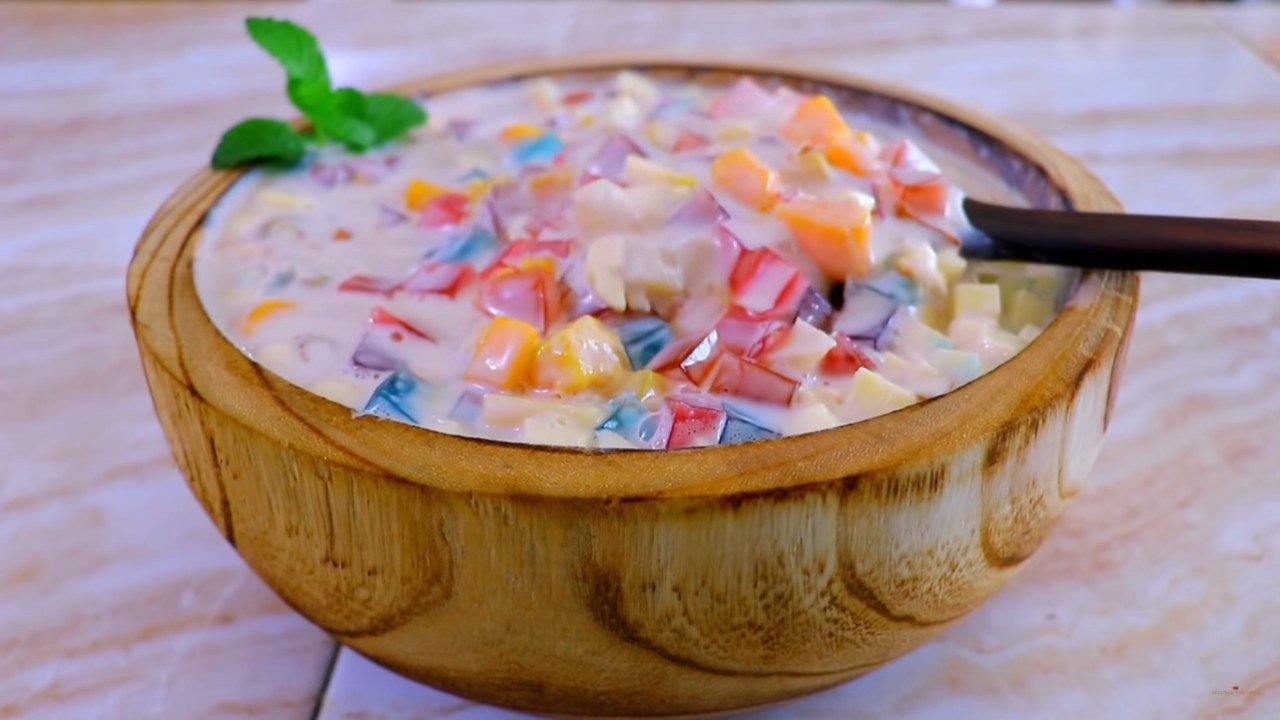 como hacer postre de gelatina con crema leche condensada receta