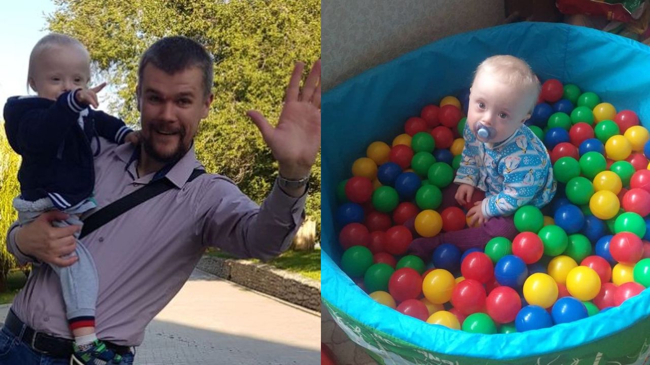 padre soltero ruso cria a su hijo misha sindrome de down