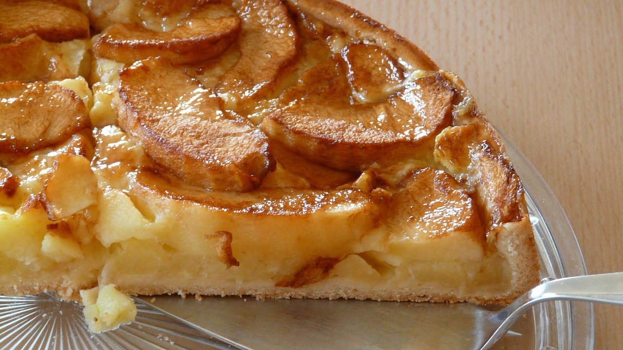 pie de manzana receta postre saludable como hacer