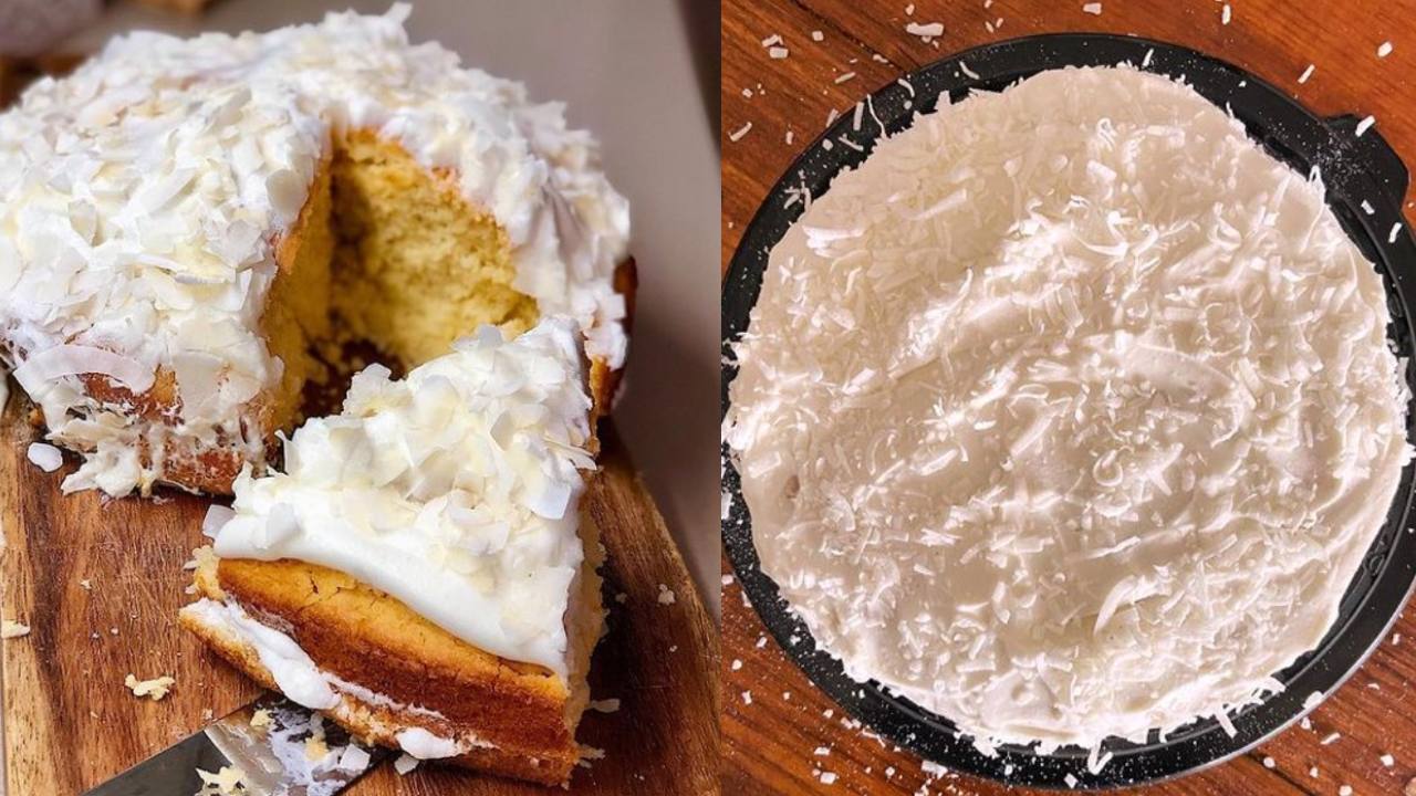 receta para preparar pastel de coco sin horno