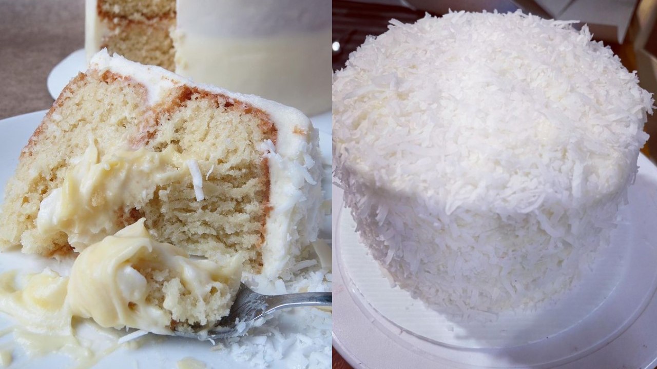 receta para preparar pastel de coco sencilla y rápida