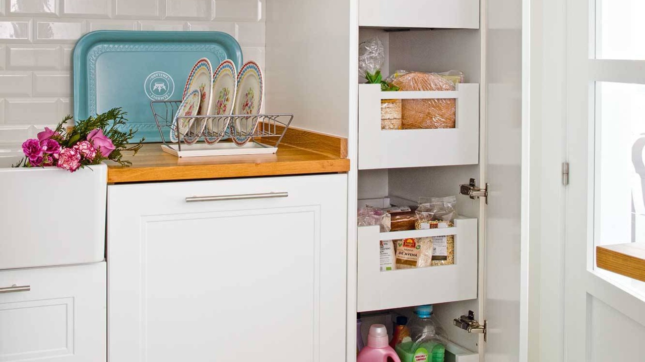 alacenas extraíbles almacenar ordenar cocina despensa