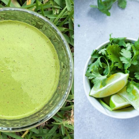 aderezo de cilantro receta como hacer