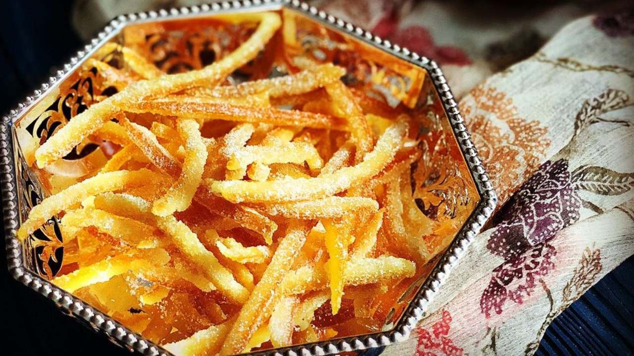 como hacer cascaras de naranja