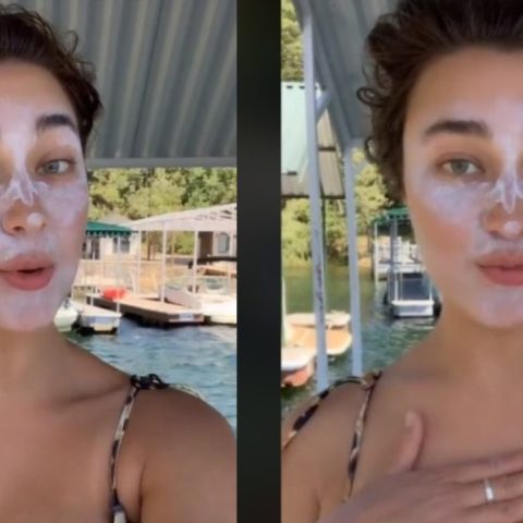 contouring con bloqueador solar tendencia video viral tik tok