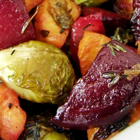 ensalada de verduraz rostizada con cacahuate receta cómo se hace