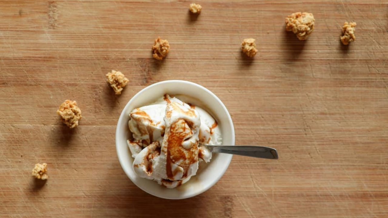 Receta de helado de avena Sano delicioso