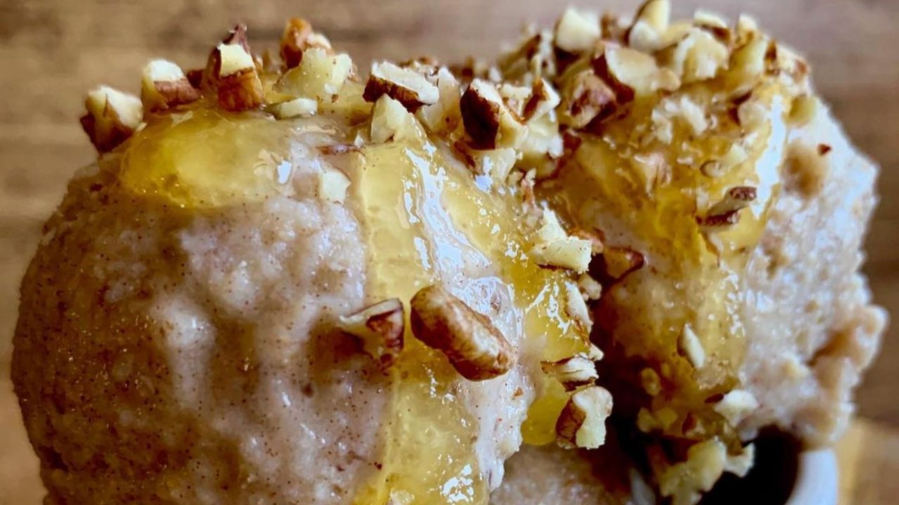 Receta de helado de avena paso a paso