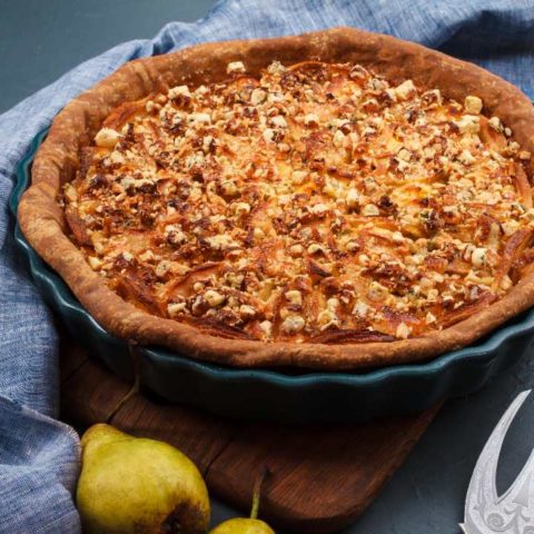 receta fácil de tarta de nuez postres